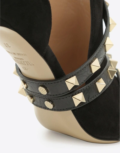 Shop Valentino Studwrap Open-toe Ankle Boot In Black