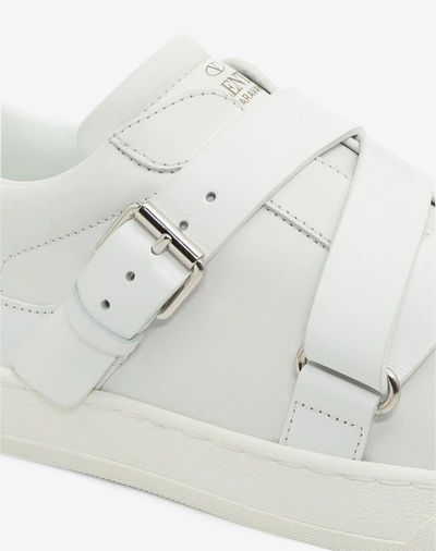 Shop Valentino V-punk Sneaker In White