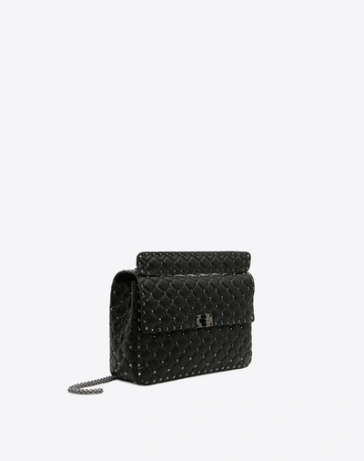 Shop Valentino Garavani Rockstud Spike Chain Bag In Black