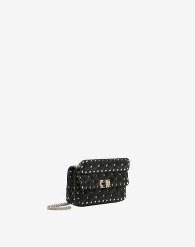 Shop Valentino Garavani Rockstud Spike Small Chain Bag In Black