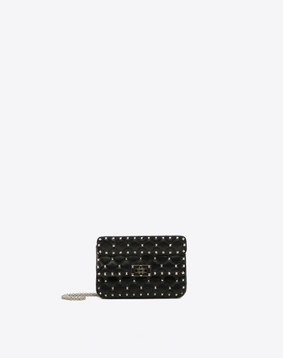 Shop Valentino Garavani Rockstud Spike Small Chain Bag In Black