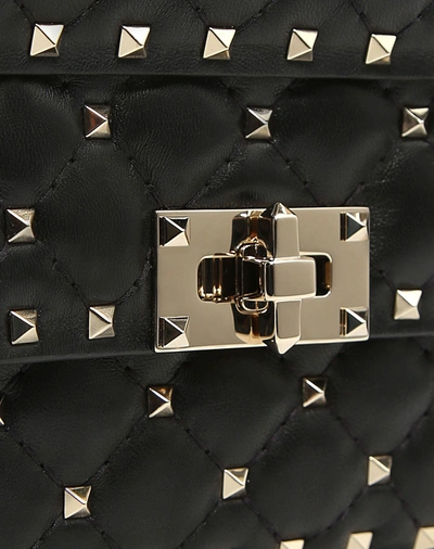 Shop Valentino Garavani Rockstud Spike Small Chain Bag In Black