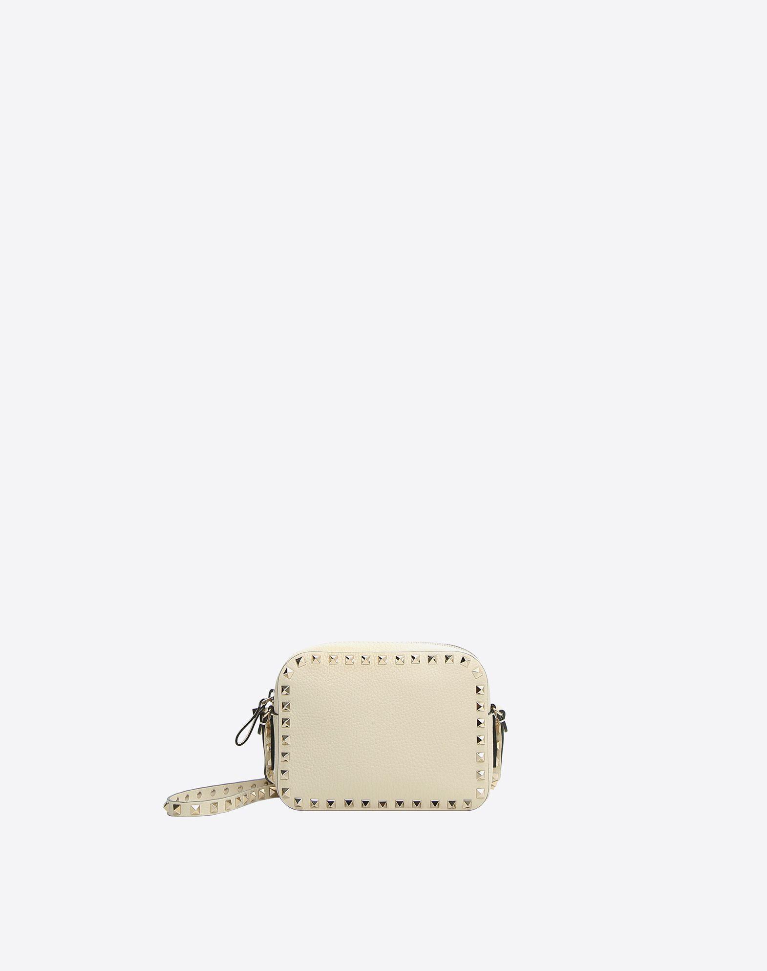 small rockstud grainy calfskin crossbody bag