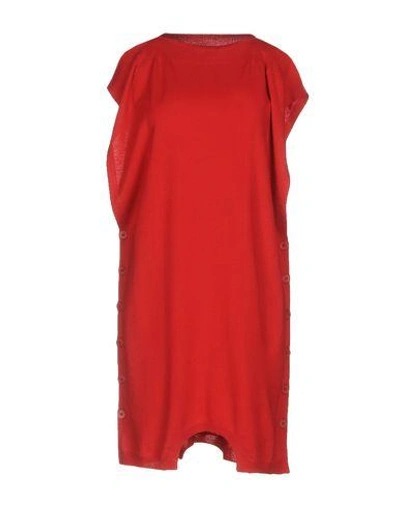 Shop Mm6 Maison Margiela Short Dress In Red