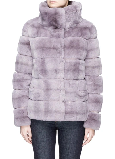 Shop Yves Salomon Rex Rabbit Fur Jacket