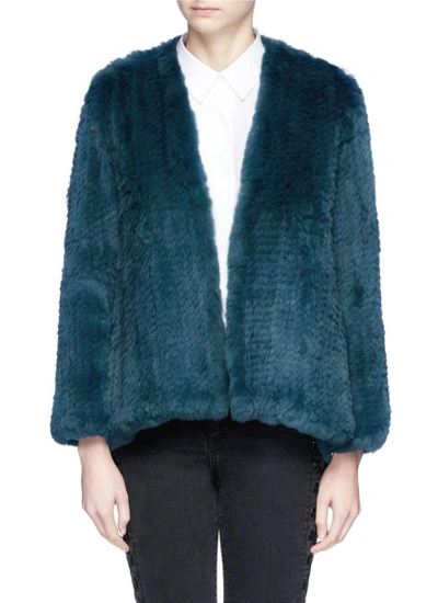 Shop H Brand 'emily' Rabbit Fur Jacket