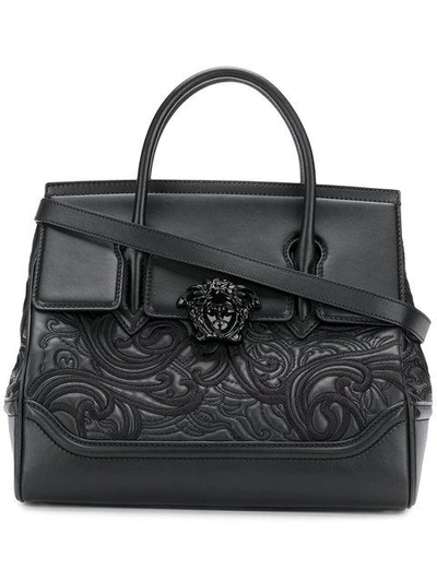 Shop Versace Palazzo Empire Tote Bag In Knjoc