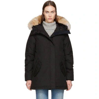 Shop Canada Goose Black Down Black Label Cannington Parka