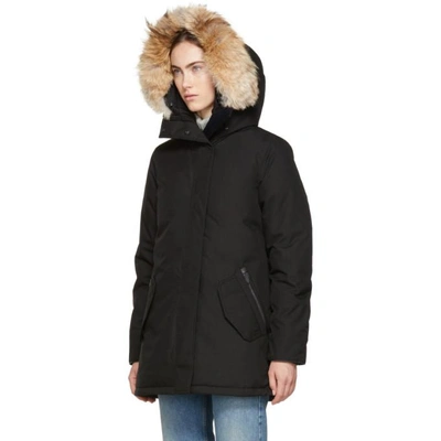 Shop Canada Goose Black Down Black Label Cannington Parka