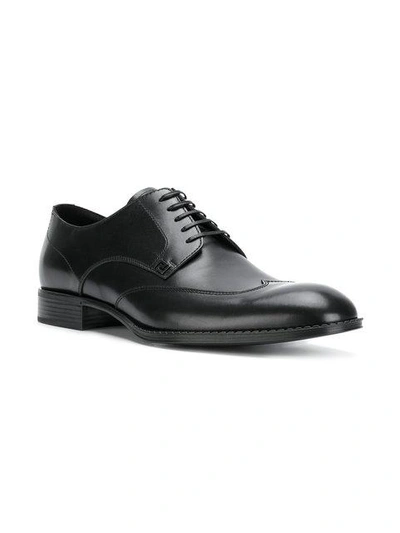 Shop Versace Classic Derby Shoes - Black