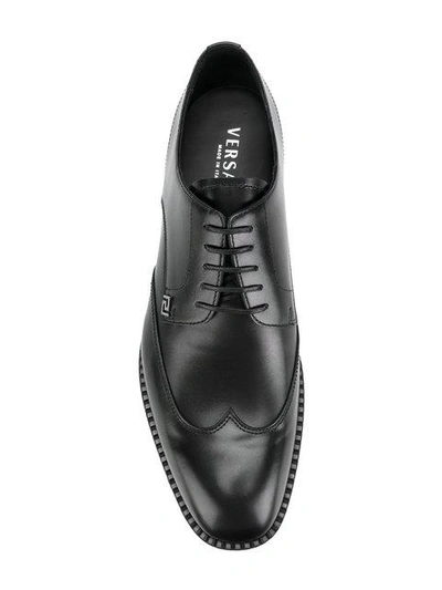 Shop Versace Classic Derby Shoes - Black