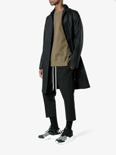 Y-3 Men's Ayero Leather & Mesh Sneaker In Black