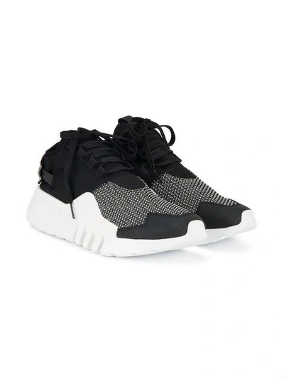 Y-3 Men's Ayero Leather & Mesh Sneaker In Black