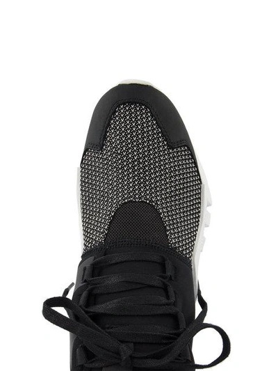 Y-3 Men's Ayero Leather & Mesh Sneaker In Black