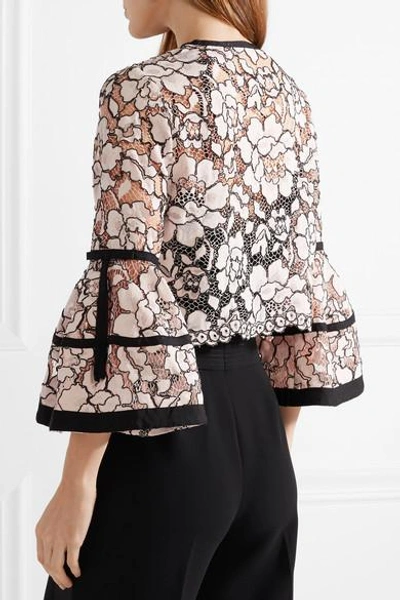Haut Lela Rose Rose Blush Avec Bordure En Dentelle - Taille XS/S, Neuf Avec étiquettes