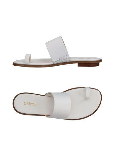 michael kors white flip flops