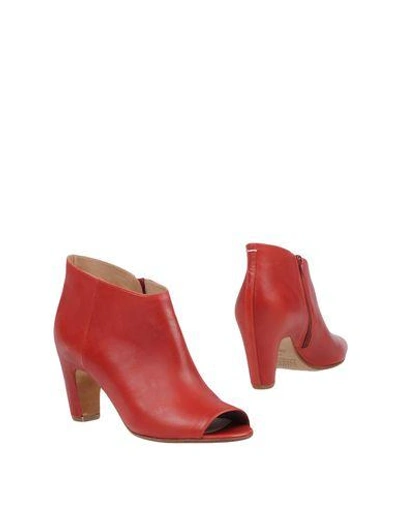 Shop Maison Margiela Ankle Boot In Red
