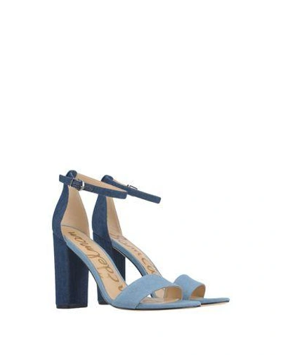 Shop Sam Edelman Sandals In Sky Blue