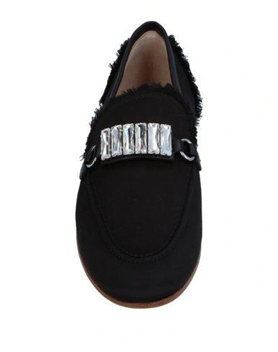 Shop Giuseppe Zanotti Loafers In Black