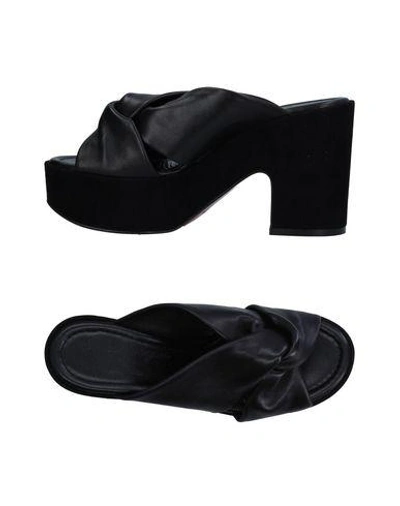 Shop Robert Clergerie Sandals In Black