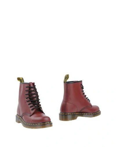 Shop Gucci Ankle Boots In Maroon