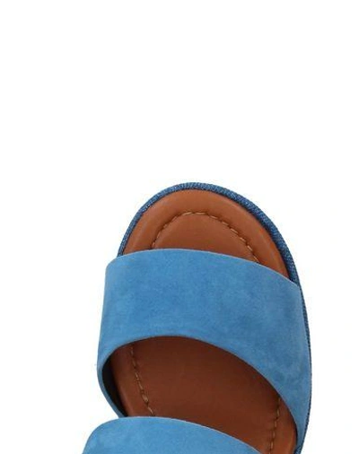Shop Robert Clergerie Sandals In Blue
