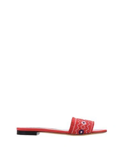 Shop Tabitha Simmons Sandals In Red