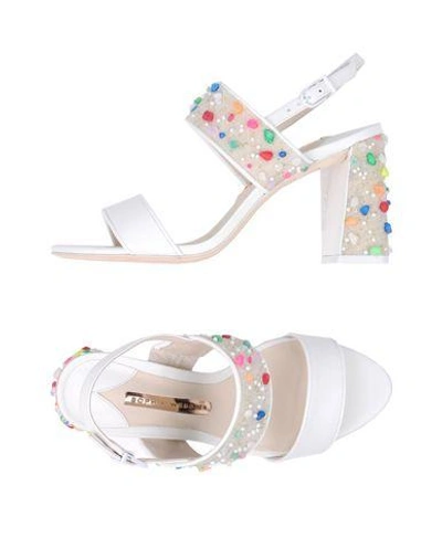 Shop Sophia Webster Sandals In White