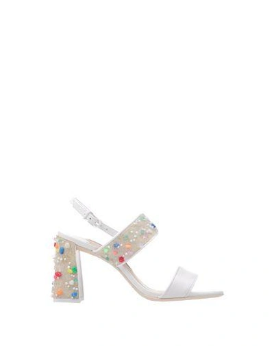 Shop Sophia Webster Sandals In White