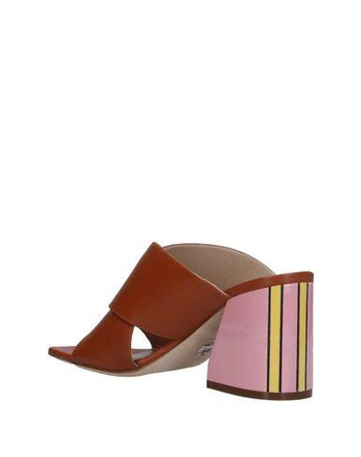 Shop Paula Cademartori Sandals In Brown