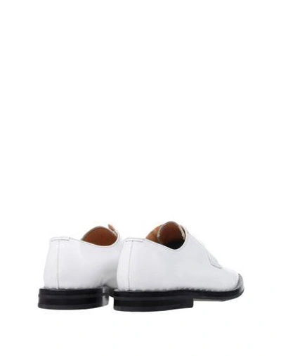 Church's Woman Lace-up Shoes White Size 8 Calfskin In White
