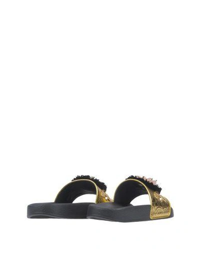 Shop Dolce & Gabbana Sandals In Gold