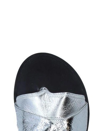 Shop Isabel Marant Toe Strap Sandals In Silver