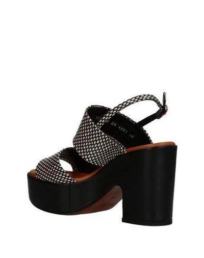 Shop Robert Clergerie Sandals In Black