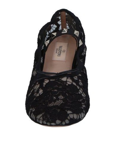 Shop Valentino Ballet Flats In Black