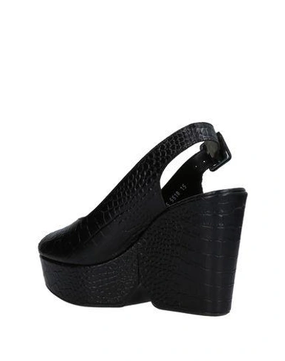 Shop Robert Clergerie Sandals In Black