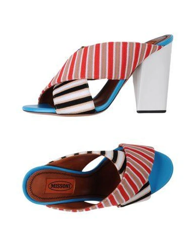Shop Missoni Sandals In Blush