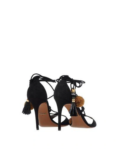 Shop Dolce & Gabbana Woman Sandals Black Size 6.5 Goat Skin, Viscose