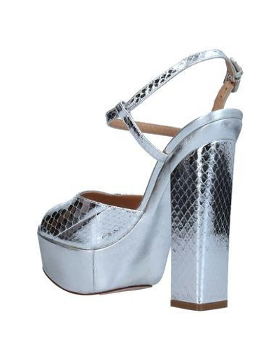 Shop Dsquared2 Sandals In Silver