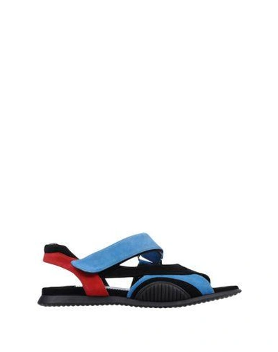 Shop Prada Sandals In Pastel Blue