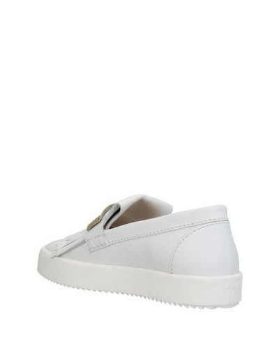 Shop Giuseppe Zanotti Loafers In White