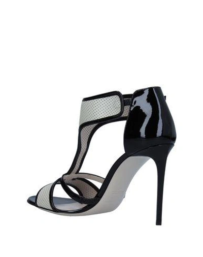 Shop Giorgio Armani Sandals In Black