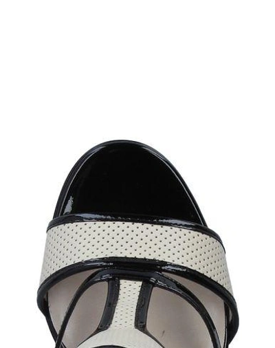 Shop Giorgio Armani Sandals In Black