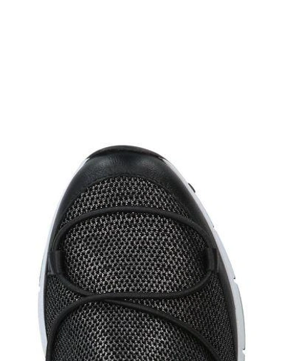 Shop Jimmy Choo Woman Sneakers Black Size 6 Textile Fibers, Soft Leather