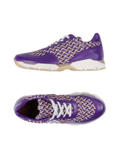 Shop Missoni Sneakers In Purple