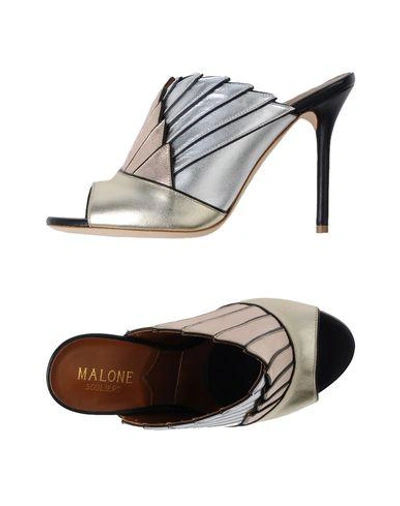 Shop Malone Souliers Sandals In Platinum