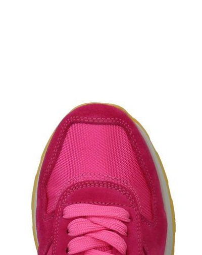 Shop Atlantic Stars Woman Sneakers Fuchsia Size 6 Soft Leather, Textile Fibers In Pink