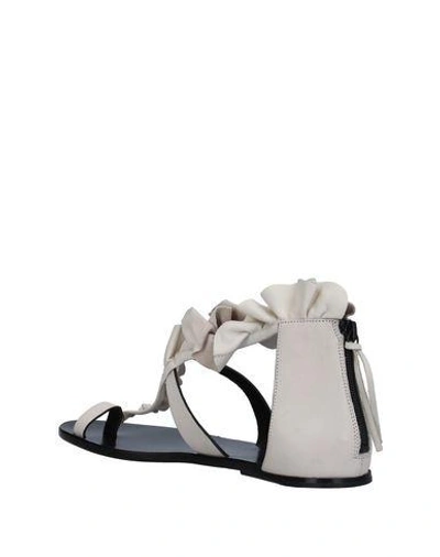 Shop Isabel Marant Flip Flops In Ivory