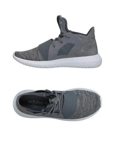 Shop Adidas Originals Woman Sneakers Grey Size 5.5 Textile Fibers, Soft Leather