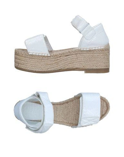 Shop Mm6 Maison Margiela Sandals In White